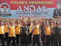Wujud Sinergitas TNI-Polri, Polres Semarang Olahraga Bersama Kodim 0714/Salatiga