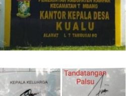 Parah Ini!!!, Oknum Pejabat Kaur Kesra Desa Kualu ‘Palsukan Tandatangan Warga’, Ambil Uang Dana  PKH Masyarakat