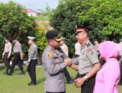 Personel Polres Kampar Atas Nama IPDA Alinur Mendapat Kenaikan Pangkat Pengabdian