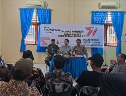 Masih Dalam Rangka HUT Bhayangkara ke 77, Polsek Tapung Hilir Gelar Jum’at Curhat di Desa Kota Bangun