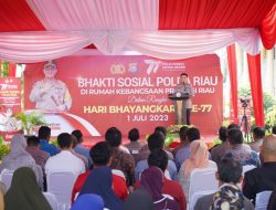 Polda Riau Gelar Baksos di Rumah Kebangsaan Cipayung Plus