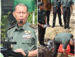 Peletakan Batu Pertama Pembangunan Tribun Dan Suttle Ban Lapangan Pancasila Korem 031/WB