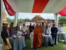 HUT Bhayangkara Ke-77 Tahun 2023, Polres Kampar Gelar Doa Bersama Lintas Agam di Cagar budaya Candi Muara Takus Kecamatan XIII Koto Kampar