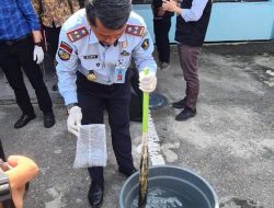 Kepala Lapas Narkotika Rumbai Ikuti Pemusnahan Barang Bukti Narkotika di BNNP Riau