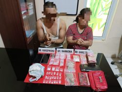 Mikiki 24 Paket Sabu, Dua Sejoli Ini Diamankan Tim Ojoloyo Polres Kampar