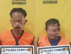 Bongkar Toko Ponsel, Dua Warga Pulau Lawas Diringkus Satreskrim Polres Kampar
