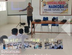 Kapolsek Tapung Hulu Sosialisasikan Penyalahgunaan Narkotika Kepada Peserta Didik SMA 2 Tapung Hulu