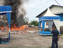 Bea Cukai Dumai Musnahkan Ratusan Juta Barang Milik Negara(BMN)dari Hasil Penindakan Kepabeanan dan Cukai