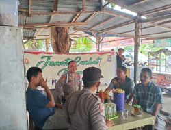 Personil Polsek Tambusai Terima Keluh-kesah Warga Soal Kenakalan Remaja Saat Jum’at Curhat 
