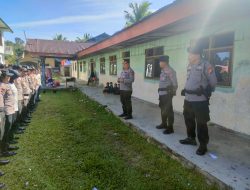 Polres Kampar Lakukan Pengamanan Kegiatan RAT Tertulis KSMB di Kantor KUD Desa Siabu