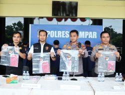 Polres Kampar Ungkap Kasus Curanmor 7 Pelaku dan 12 Unit Sepeda Motor Diamankan
