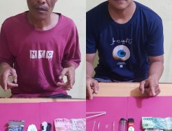 Meresahkan, Dua Pelaku Narkoba Ditangkap Polsek XIII Koto Kampar