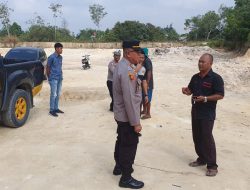 Kapolsek Siak Hulu Cek Lokasi Galian C, AKP Zainal Arifin : Bila Ditemukan Akan Ditindak