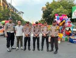 Kapolsek Sukajadi dan Personil Amankan Giat Deklarasi Pemilu Damai 2024