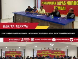 Kuatkan Barisan Pengamanan, Lapas Narkotika Rumbai Gelar Rapat Dinas Pengamanan