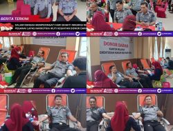 Dalam Rangka Peringati Hari Bhakti Imigrasi Ke-74, Pegawai Lapas Narkotika Ikuti Kegiatan Donor Darah