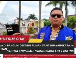Kontraktor Pembangunan RS Bhayangkara Dinilai Mulai Resah, Ketua KNPI Riau: “Tukang Ancam Mulai di Gunakan”