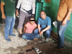 Door! Tembakan Peringatan, Residivis Bongkar Rumah Diringkus Polsek Minas