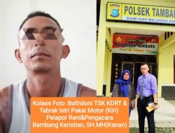 Ditahan Polsek Tambang, Bafridoni Tersangka KDRT dan Penabrak Istri Sempat Lapor Bid Propam Polda Riau Hendak Ditangkap