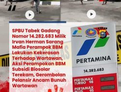 “SPBU Tabek Gadang Nomor 14.282.683 Milik Irvan Herman Sarang Mafia Perampok BBM Lakukan Kekerasan Terhadap Wartawan, Aksi Perampokan BBM Subsidi Biosolar Terekam, Gerombolan Pelansir Ancam Bunuh Wartawan”