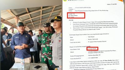 CV Java Victory Jadikan Surat Agrinas Cacat Hukum, Alat Perampasan dan Panen Sawit 376 Hektar Lahan Kelompok Tani Lubuk Umbut Sungai Mandau