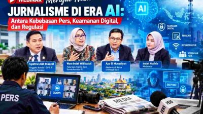 Dr Syahrul Aidi Maazat Didukung Ratusan Wartawan, Gelar Webinar Jurnalisme di Era AI: Antara Kebebasan Pers, Keamanan Digital, dan Regulasi